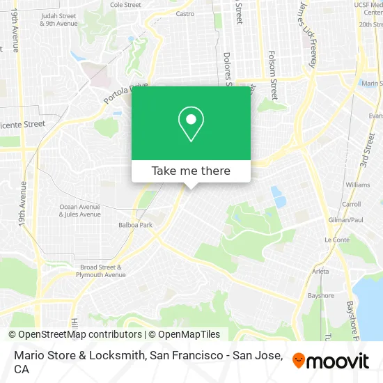 Mario Store & Locksmith map