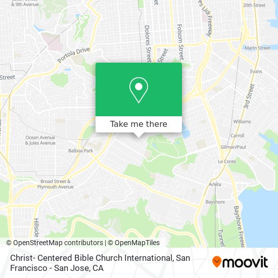 Mapa de Christ- Centered Bible Church International
