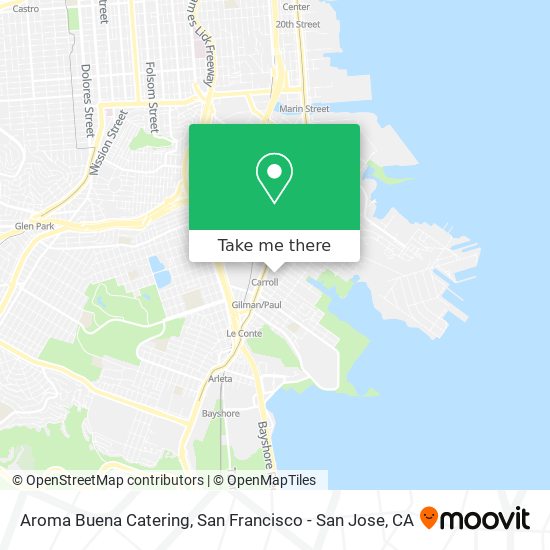 Aroma Buena Catering map