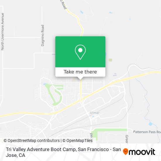 Tri Valley Adventure Boot Camp map