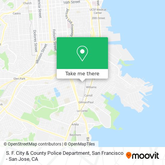 S. F. City & County Police Department map
