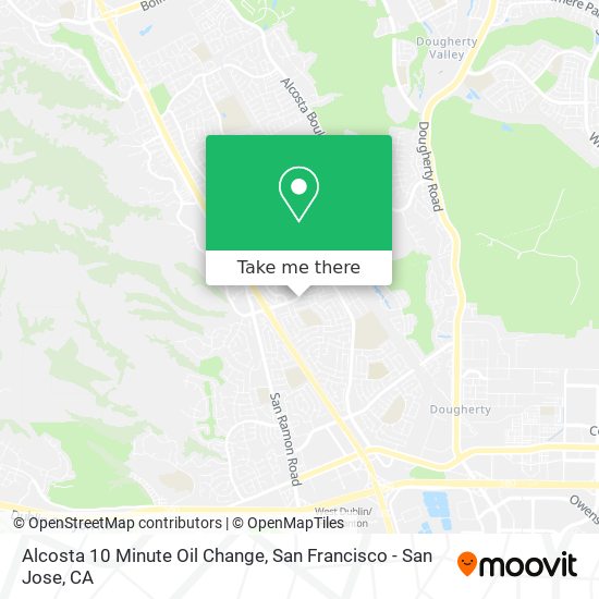 Mapa de Alcosta 10 Minute Oil Change