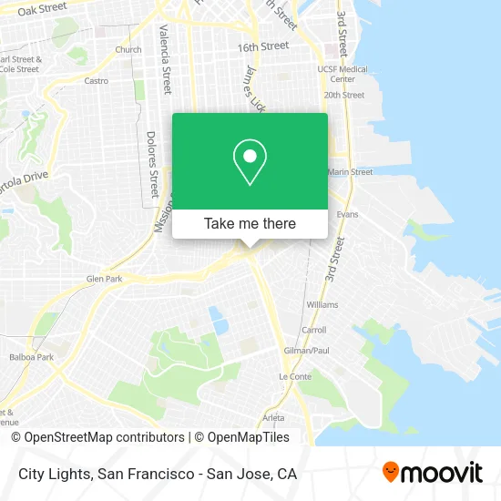 City Lights map