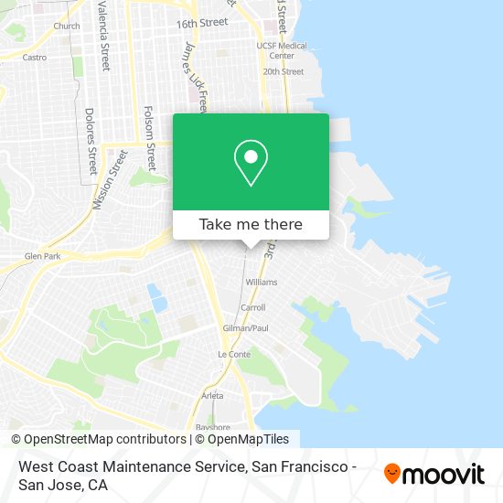 Mapa de West Coast Maintenance Service