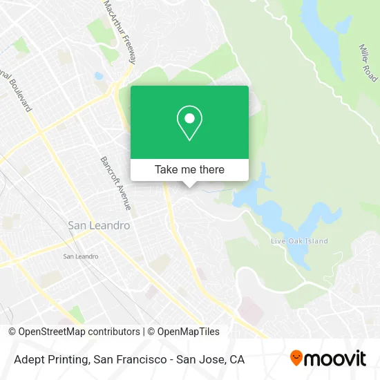 Adept Printing map