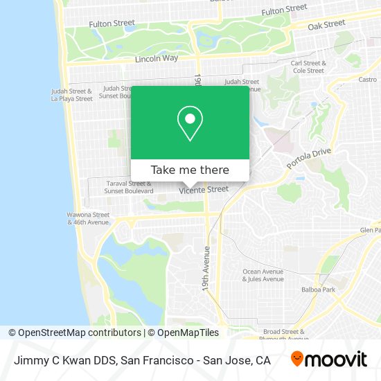 Jimmy C Kwan DDS map