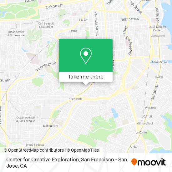 Mapa de Center for Creative Exploration
