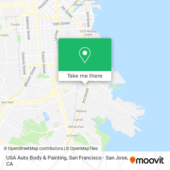 USA Auto Body & Painting map