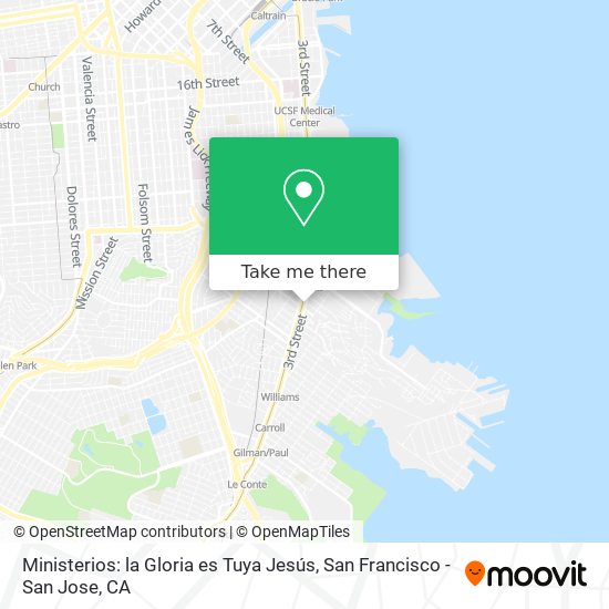 Ministerios: la Gloria es Tuya Jesús map