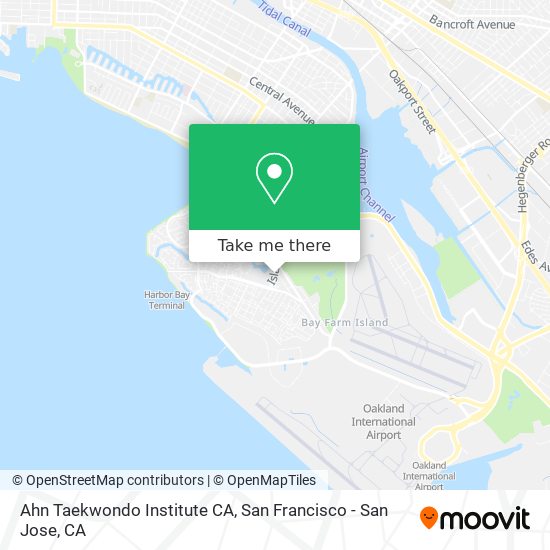 Ahn Taekwondo Institute CA map