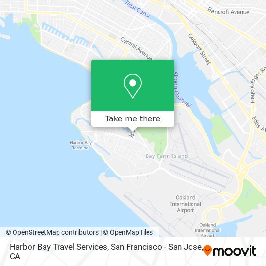 Mapa de Harbor Bay Travel Services