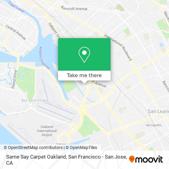 Mapa de Same Say Carpet Oakland