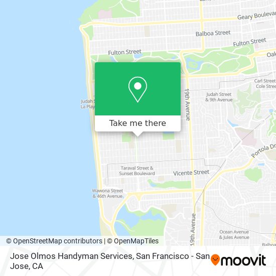 Mapa de Jose Olmos Handyman Services