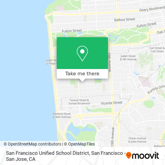 San Francisco Unified School District map