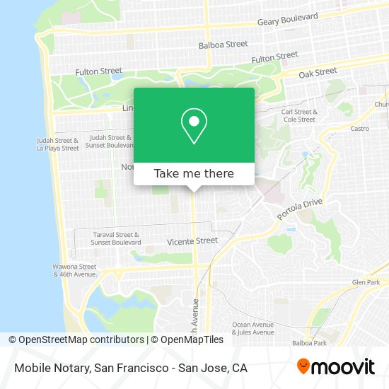 Mobile Notary map