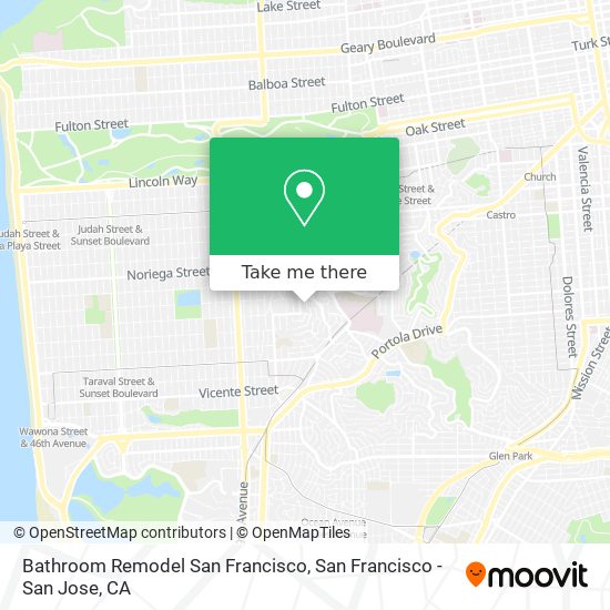 Mapa de Bathroom Remodel San Francisco