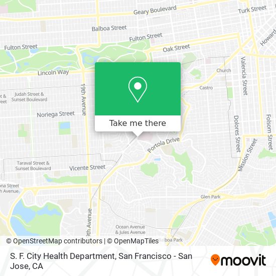 S. F. City Health Department map