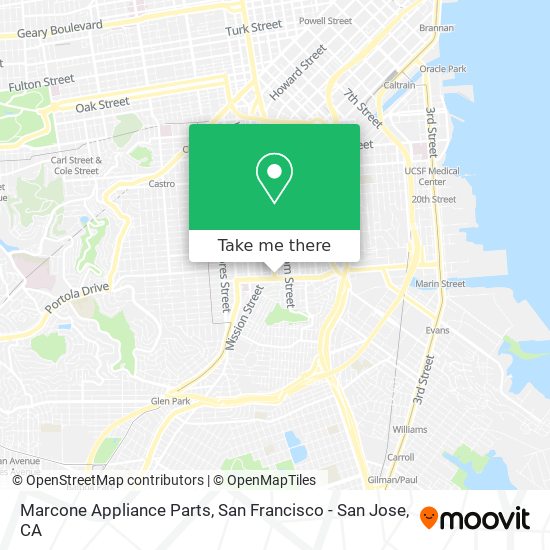 Marcone Appliance Parts map