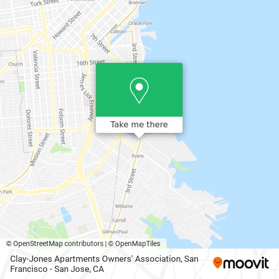 Mapa de Clay-Jones Apartments Owners' Association