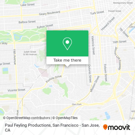 Paul Feyling Productions map