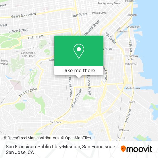 Mapa de San Francisco Public Lbry-Mission
