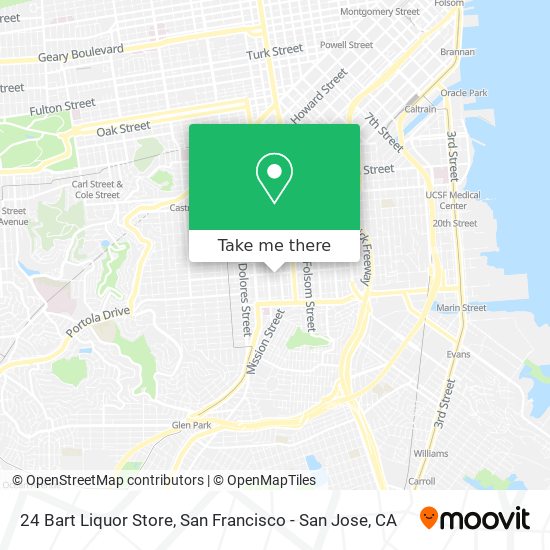24 Bart Liquor Store map