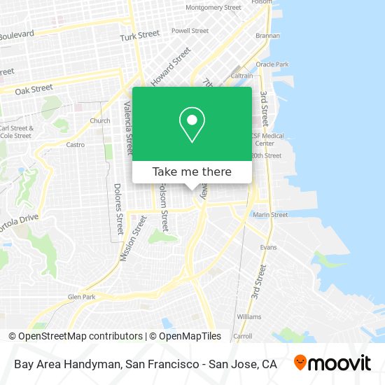 Mapa de Bay Area Handyman