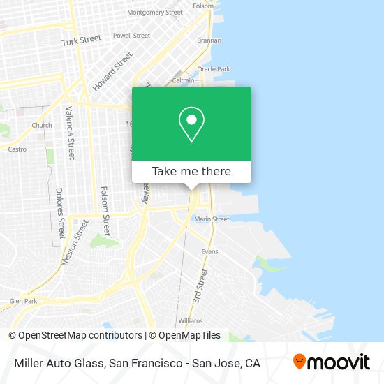 Mapa de Miller Auto Glass