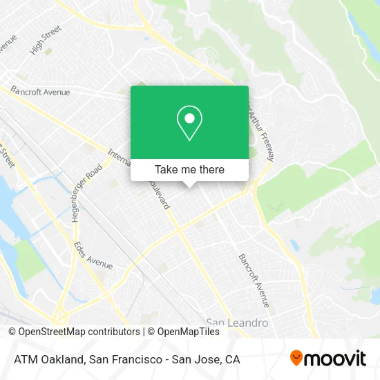 Mapa de ATM Oakland