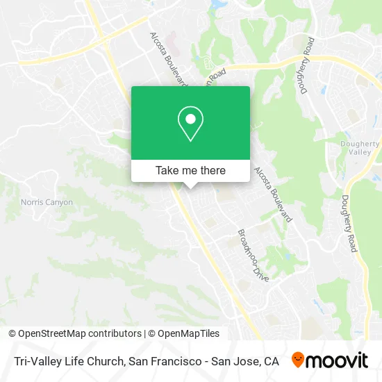Tri-Valley Life Church map