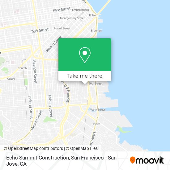 Echo Summit Construction map