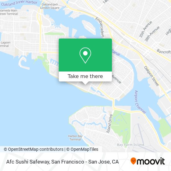 Mapa de Afc Sushi Safeway