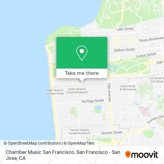 Mapa de Chamber Music San Francisco