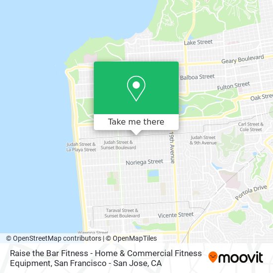 Mapa de Raise the Bar Fitness - Home & Commercial Fitness Equipment