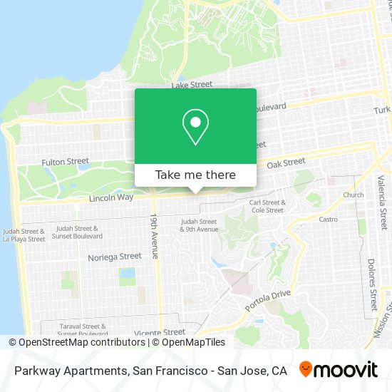 Mapa de Parkway Apartments