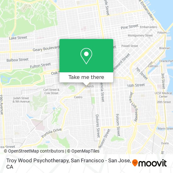 Mapa de Troy Wood Psychotherapy