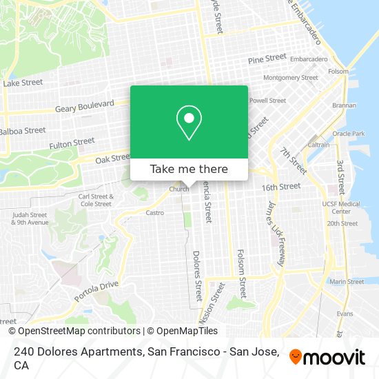 240 Dolores Apartments map