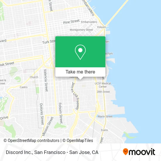 Mapa de Discord Inc.