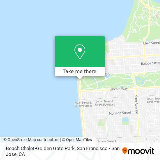 Beach Chalet-Golden Gate Park map