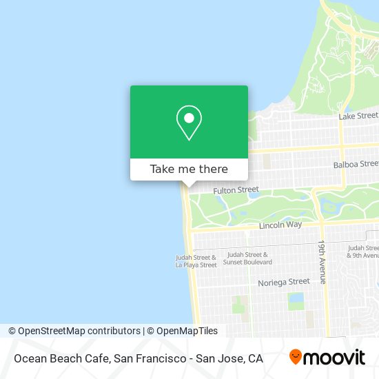Ocean Beach Cafe map