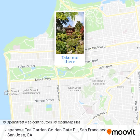 Mapa de Japanese Tea Garden-Golden Gate Pk