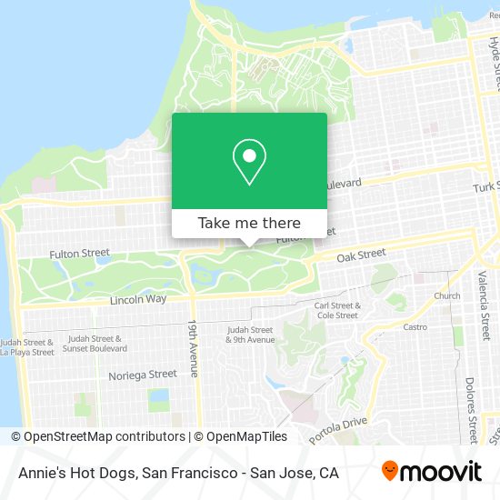 Mapa de Annie's Hot Dogs