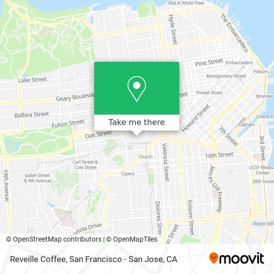 Reveille Coffee map