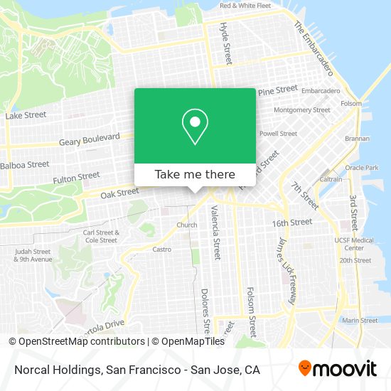 Mapa de Norcal Holdings