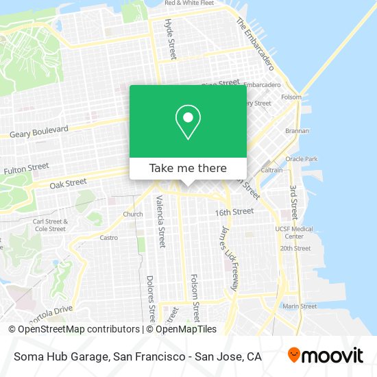 Mapa de Soma Hub Garage