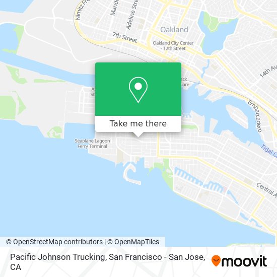 Pacific Johnson Trucking map