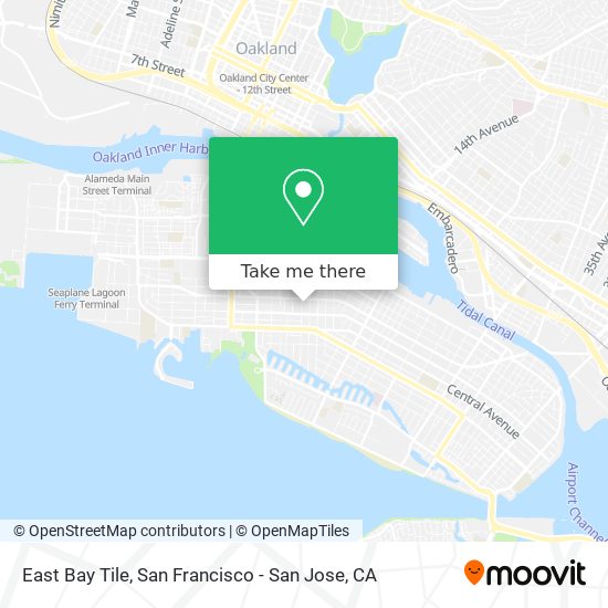 East Bay Tile map