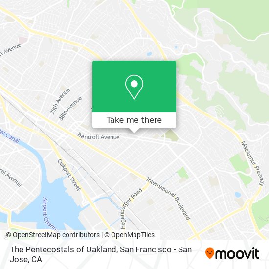 The Pentecostals of Oakland map