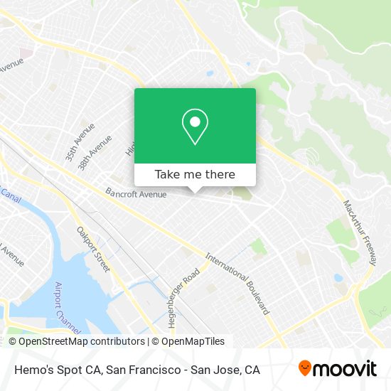 Hemo's Spot CA map