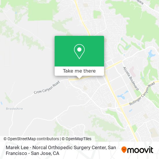 Mapa de Marek Lee - Norcal Orthopedic Surgery Center